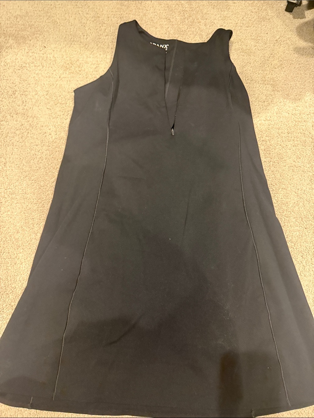 SPANX Black Sleeveless Mini Shift Dress